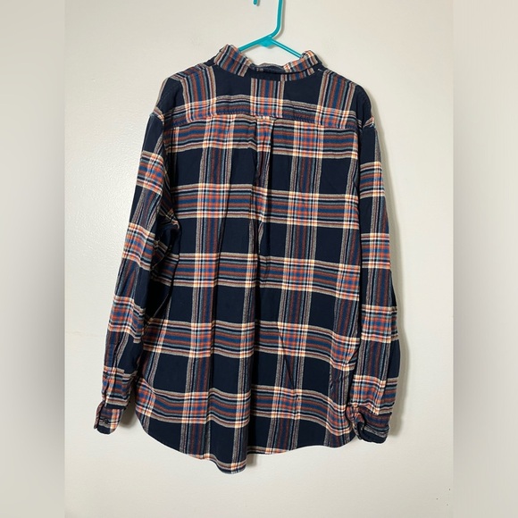 Lands End Flannel Shirt Men’s Sz 2XL Soft Preppy‎ Casual Plaid Cotton - Picture 4 of 7